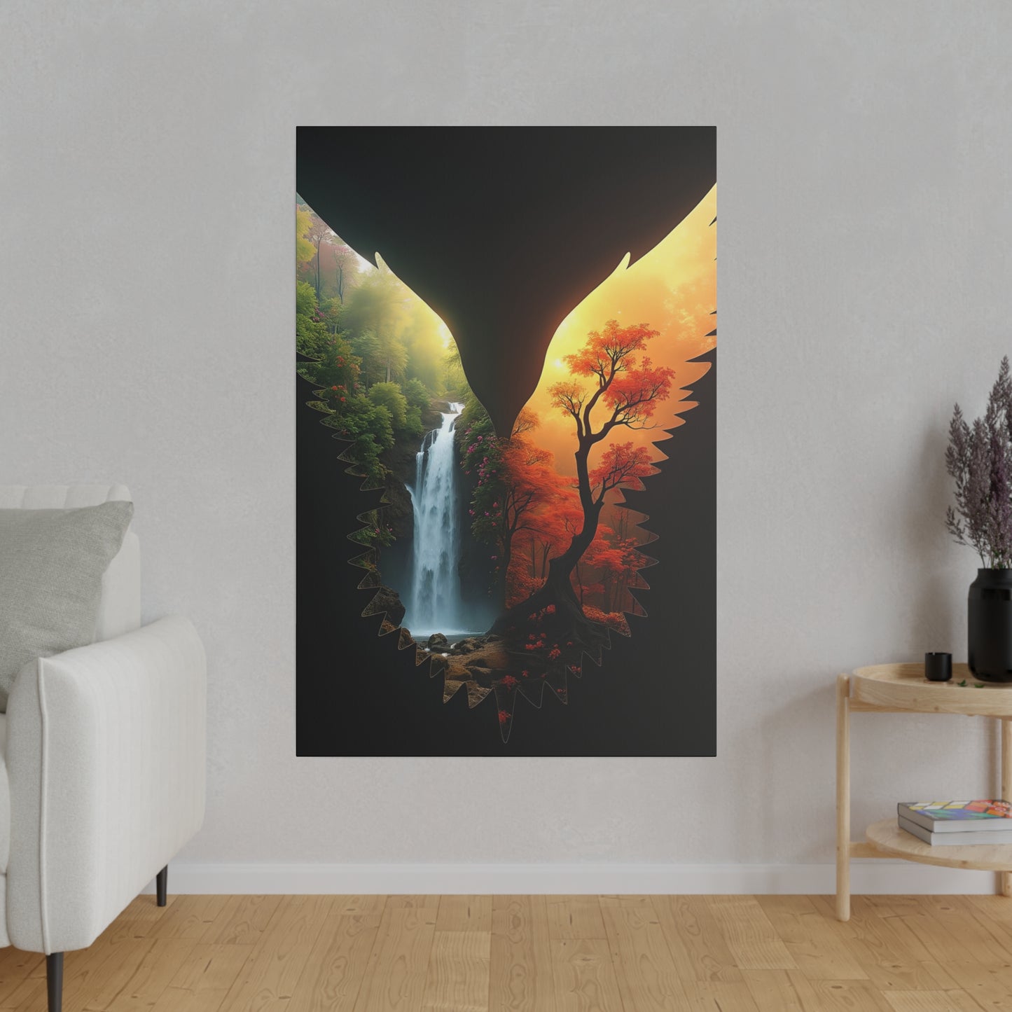 Angelz & Demonz Matte Canvas, Stretched, 0.75"