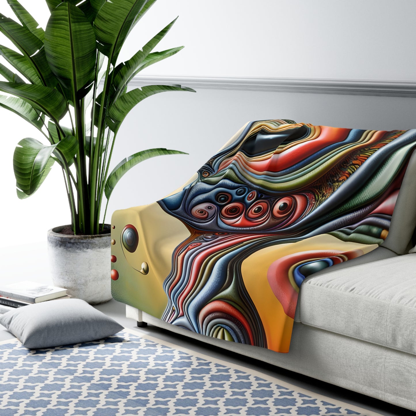 Alien Headz Sherpa Fleece Blanket