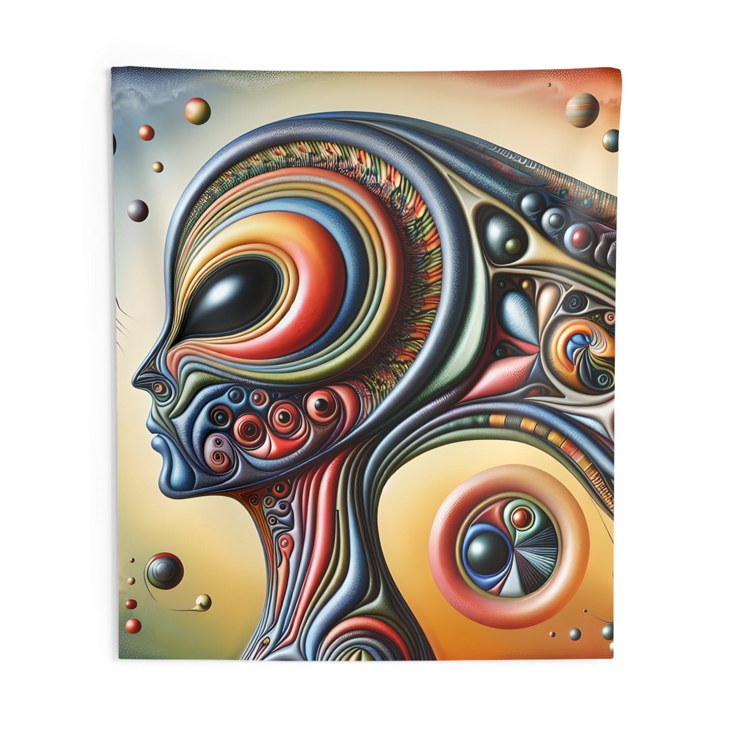 Alien Headz Indoor Wall Tapestry