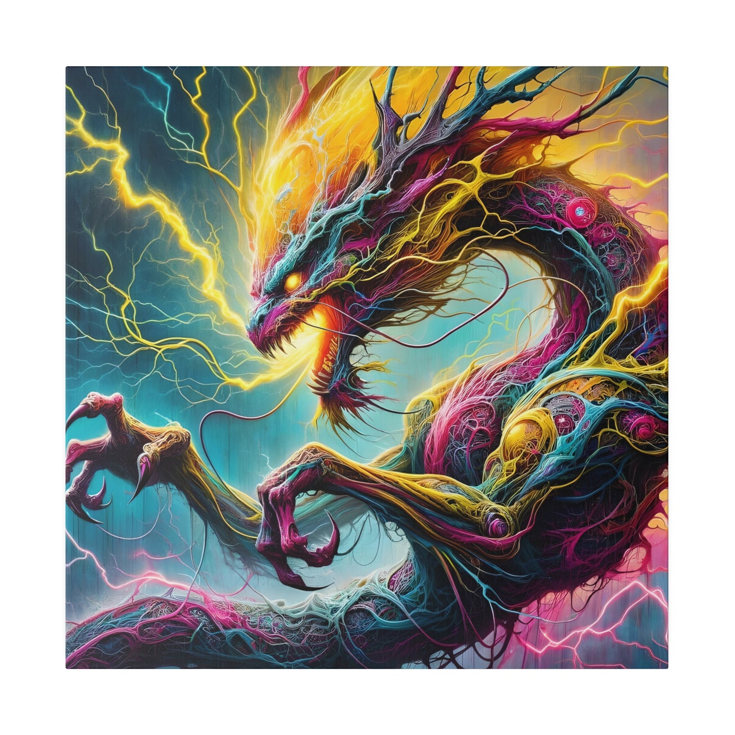 Dragonz Matte Canvas, Stretched, 0.75"