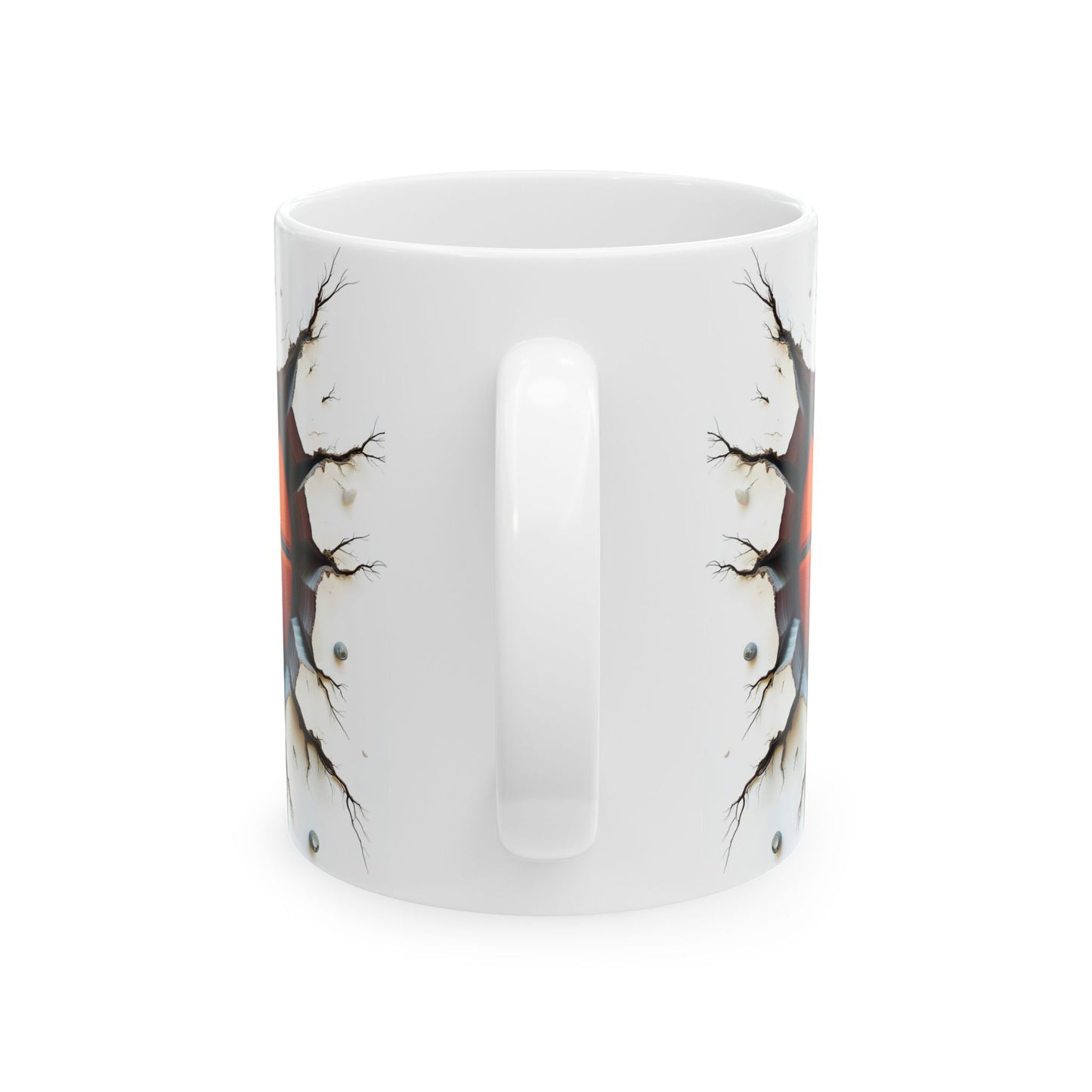 Breaking Through Basketball Ceramic Mug, Unique Gift for Sport Lovers, Coffee Lovers, Basketball Fan, Home Decor