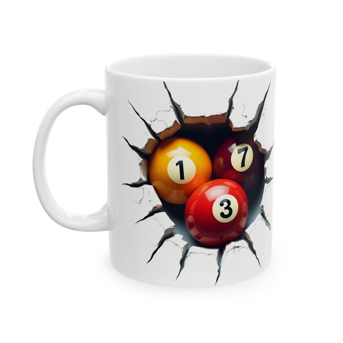 Breakthrough Billiards Ceramic Mug | Pool Lover Gift