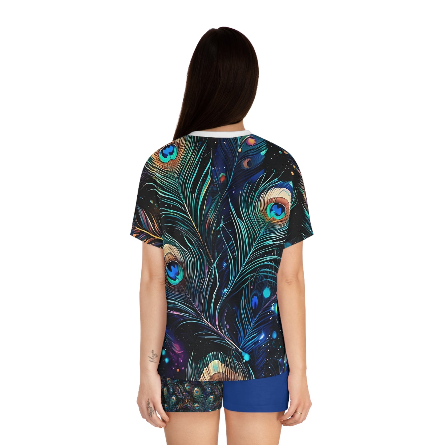 Women's Peacock Short Pajama Set