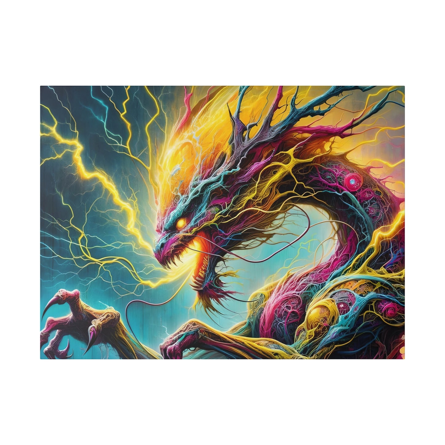 Dragonz Matte Canvas, Stretched, 0.75"