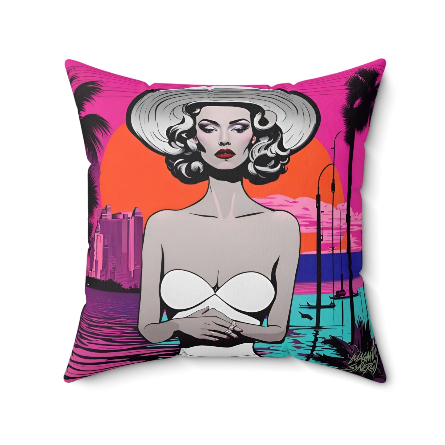 Sunsplash Square Pillow
