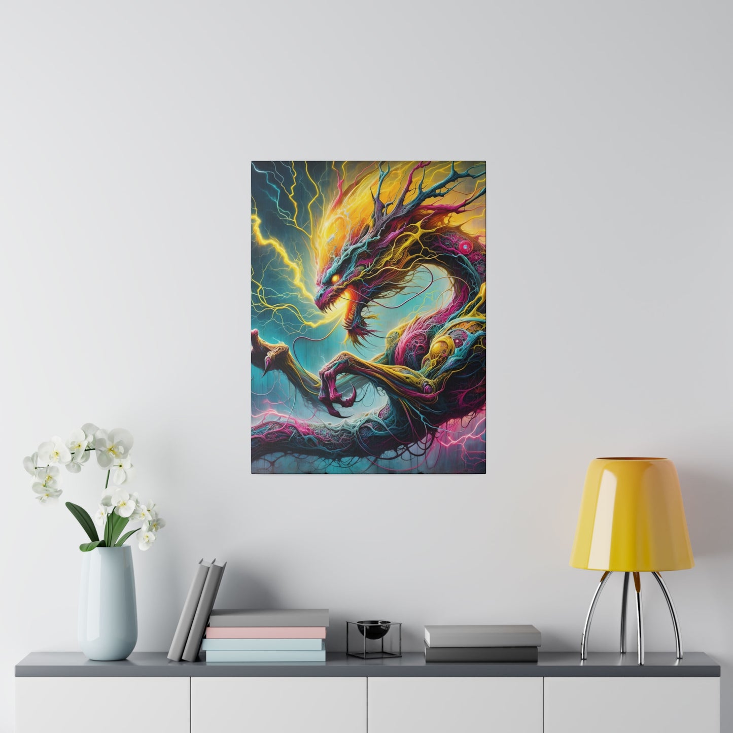 Dragonz Matte Canvas, Stretched, 0.75"