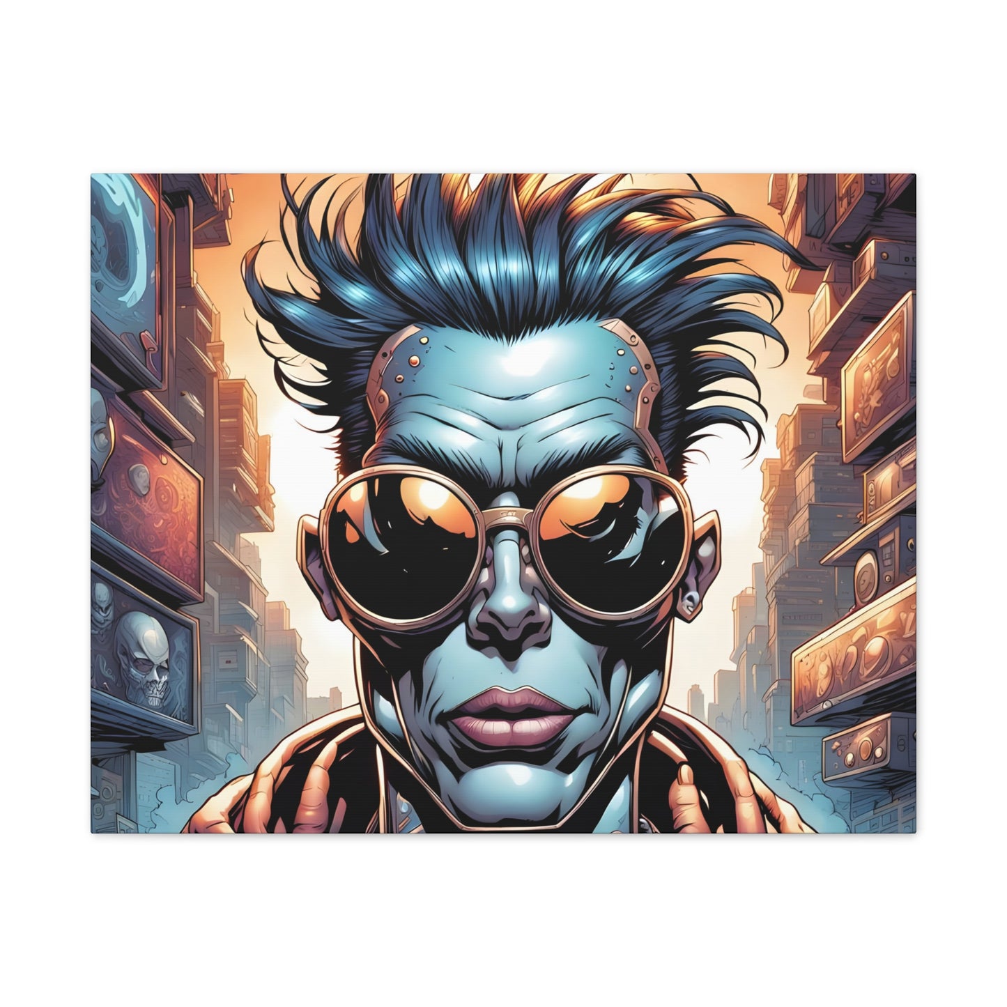 Punkz Canvas Stretched, 0.75"