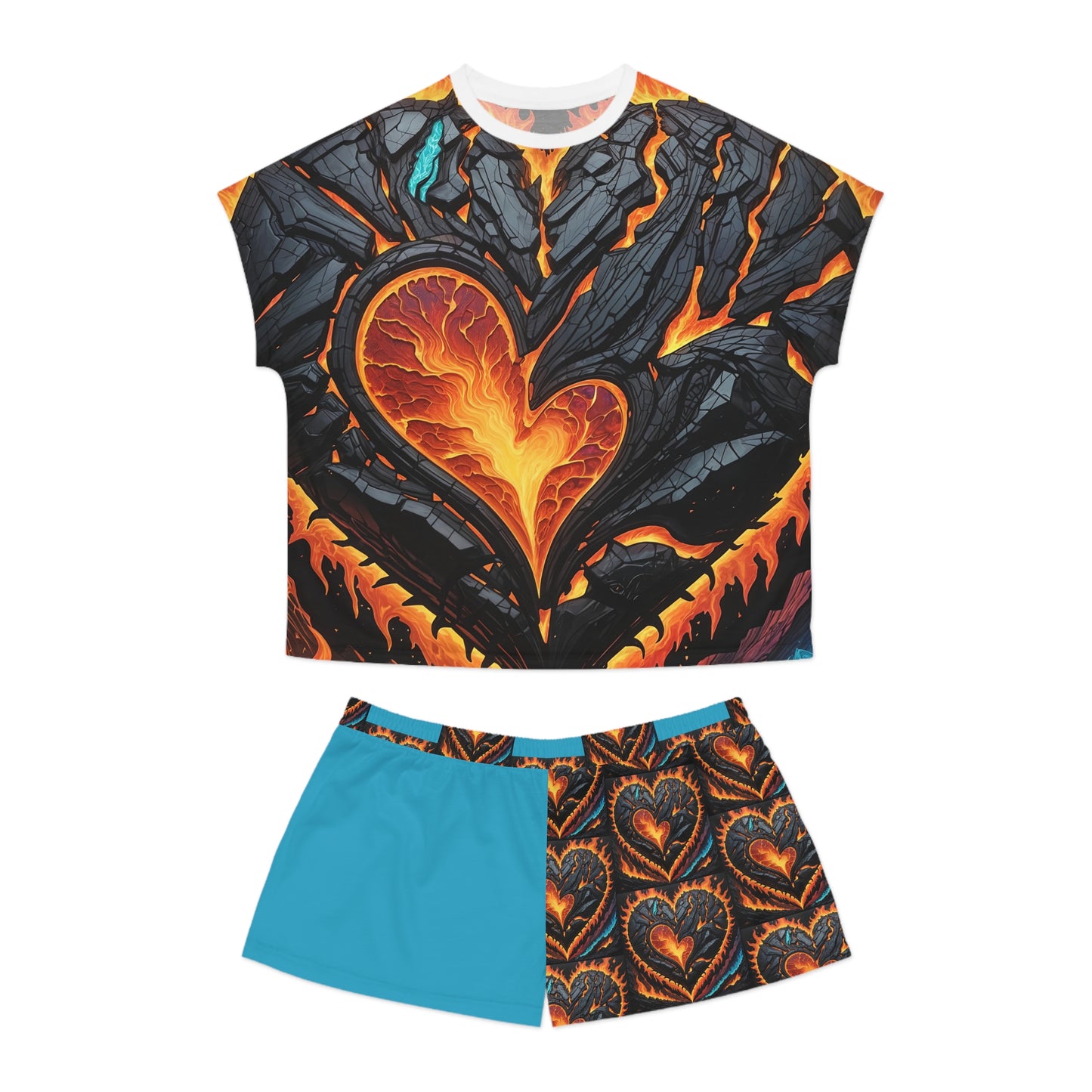 Women's Lava Heartz Short Pajama Set