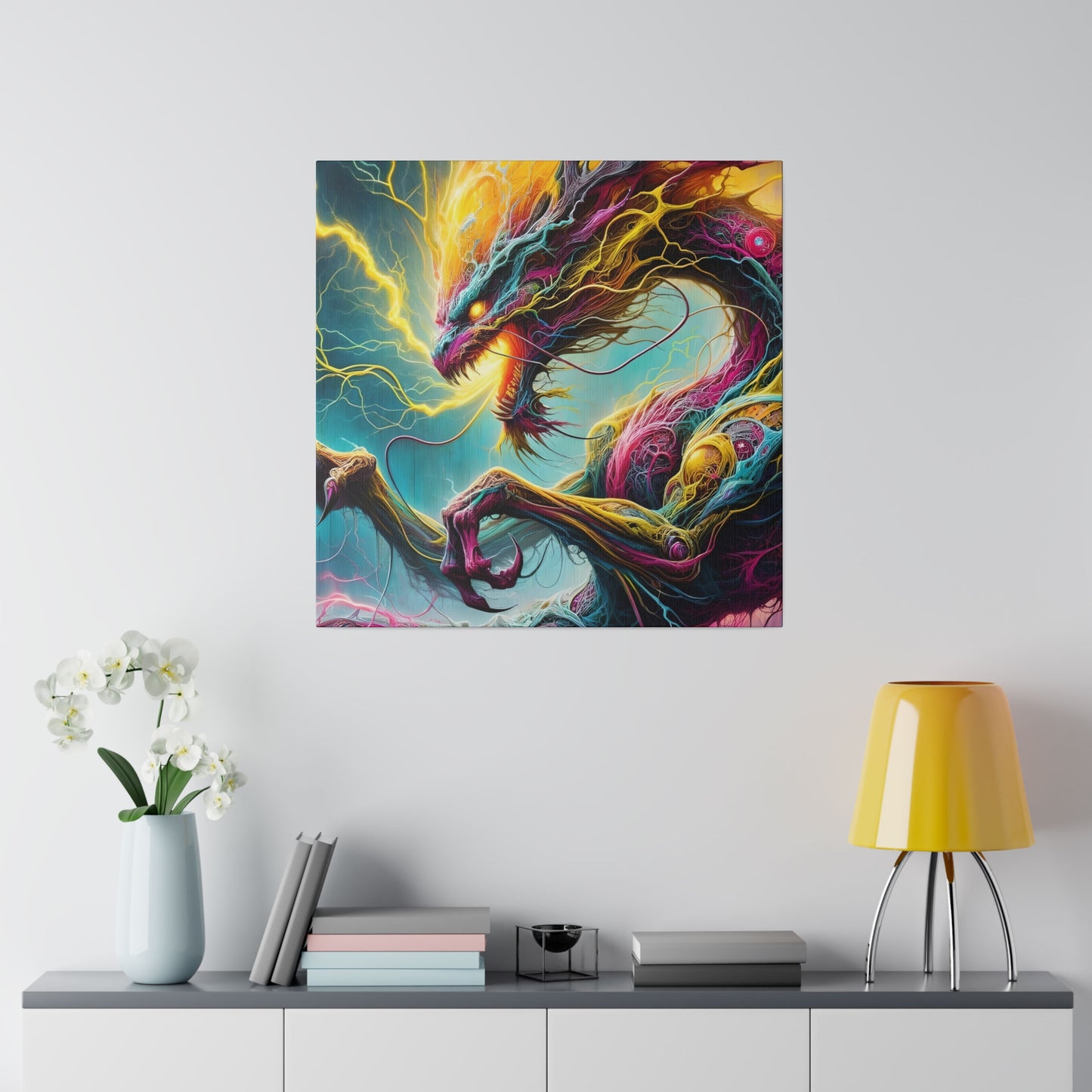 Dragonz Matte Canvas, Stretched, 0.75"