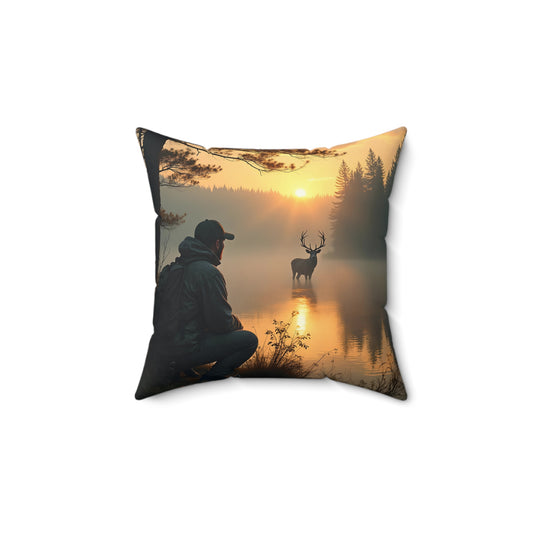Hunterz Spun Polyester Square Pillow