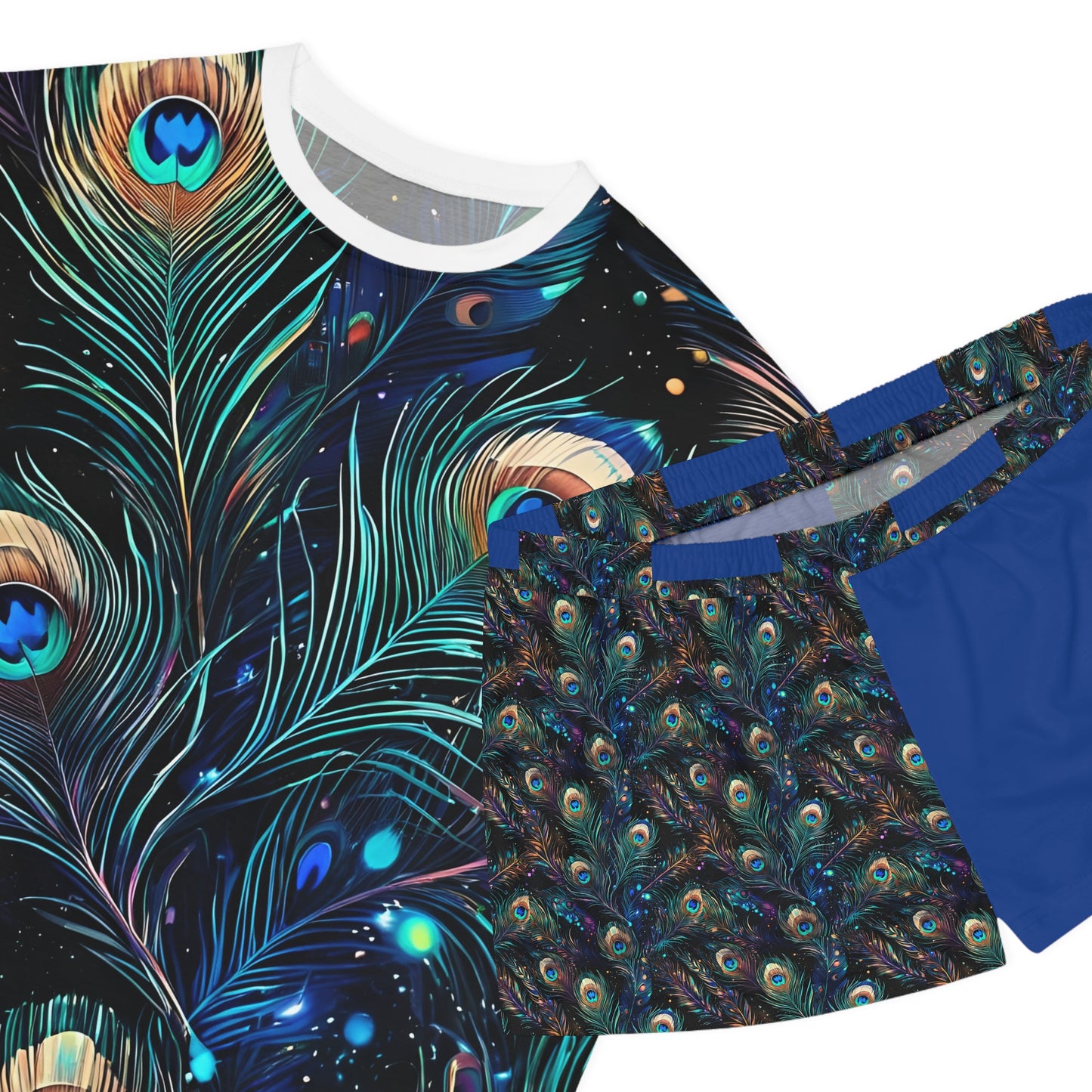 Women's Peacock Short Pajama Set