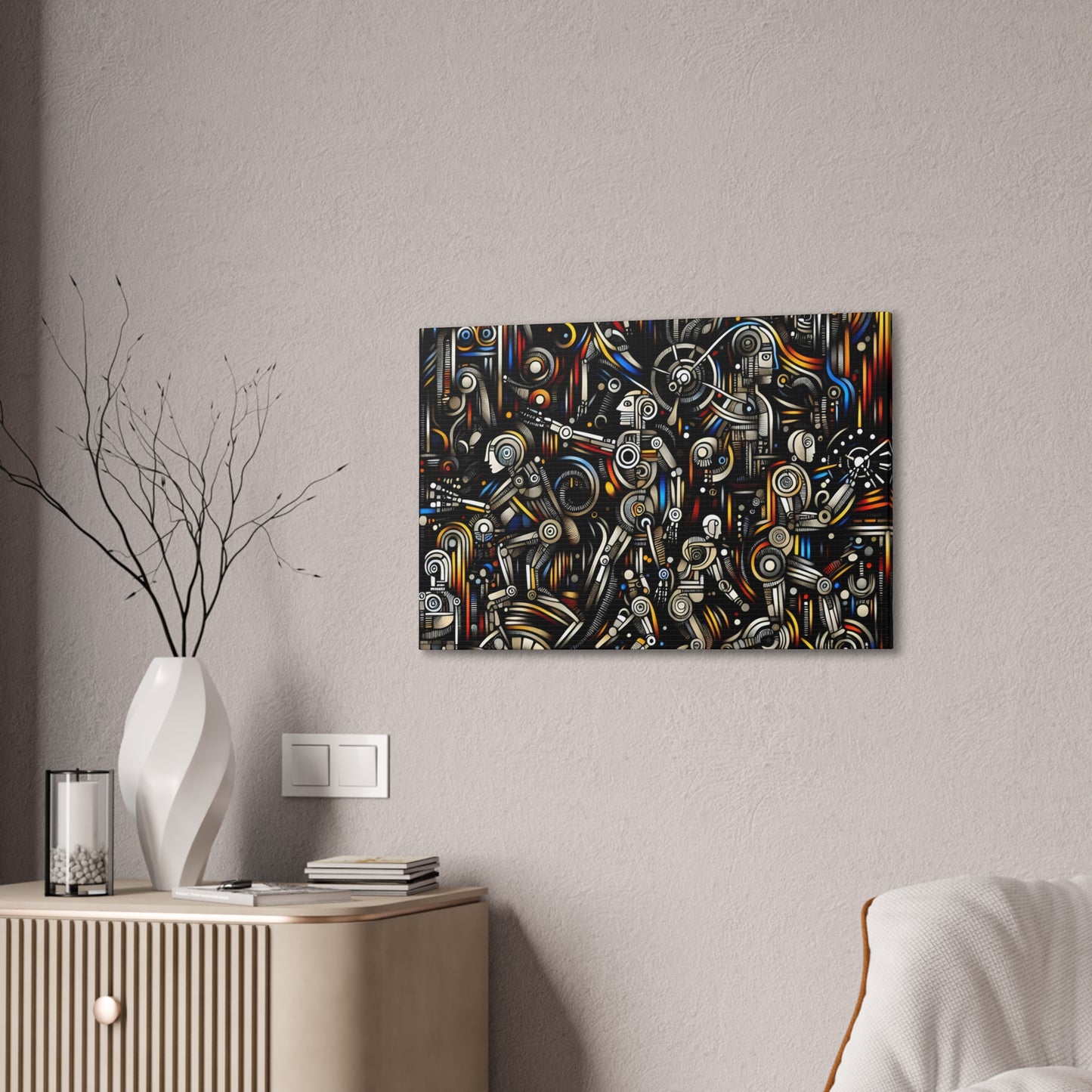 Robotz Canvas Stretched 0.75" Wall Art