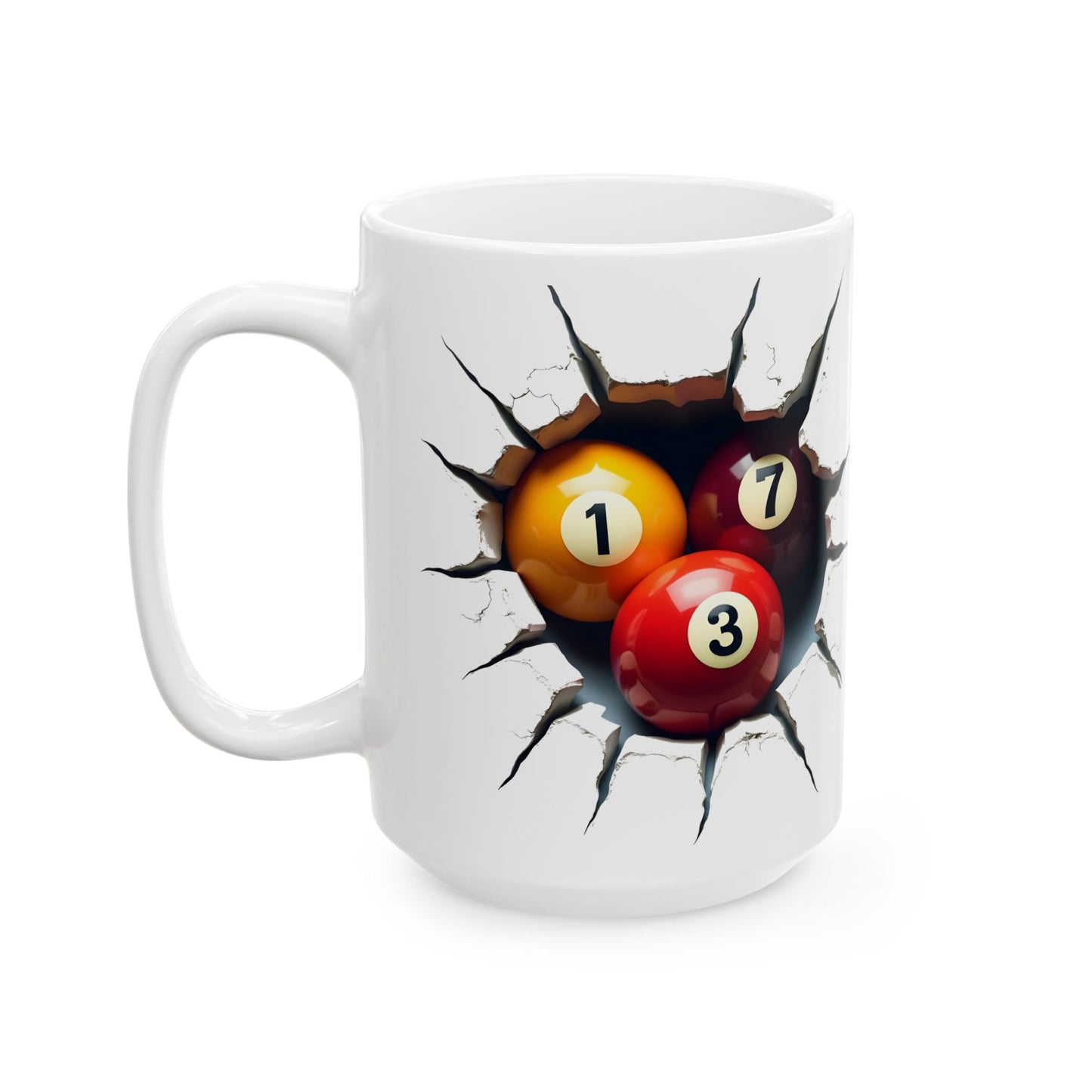 Breakthrough Billiards Ceramic Mug | Pool Lover Gift