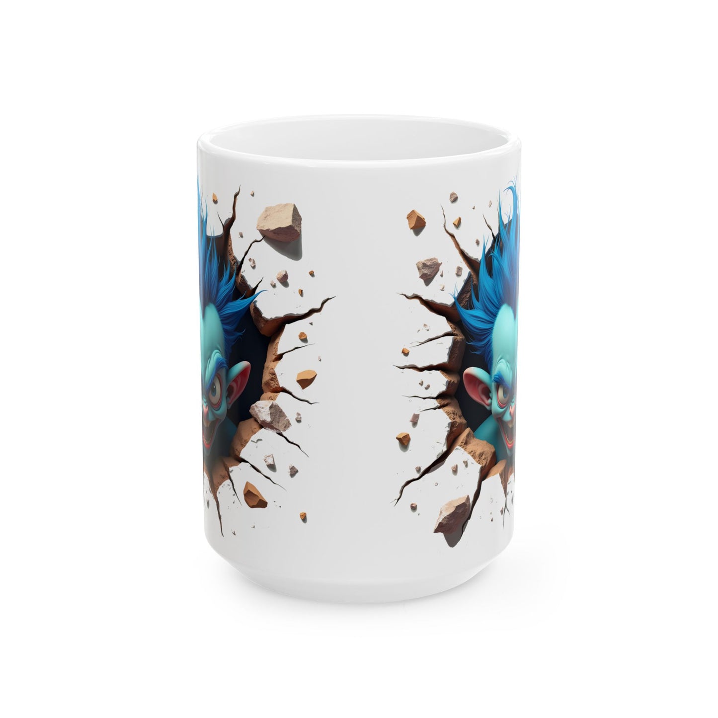 3D Exploding Monster Ceramic Mug - Fun Coffee Cup