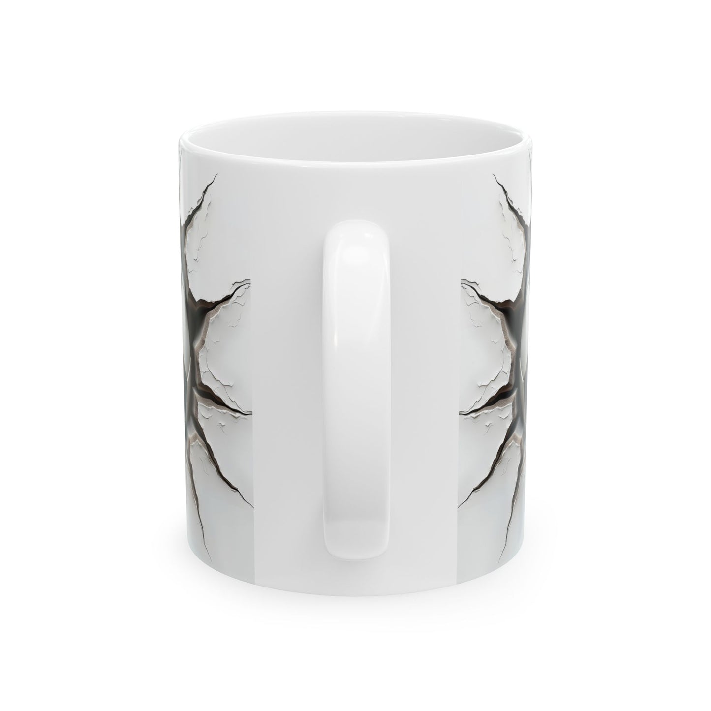 Cracked Soccer Ball Ceramic Mug, Perfect for Sports Fans & Gift for Soccer Enthusiasts