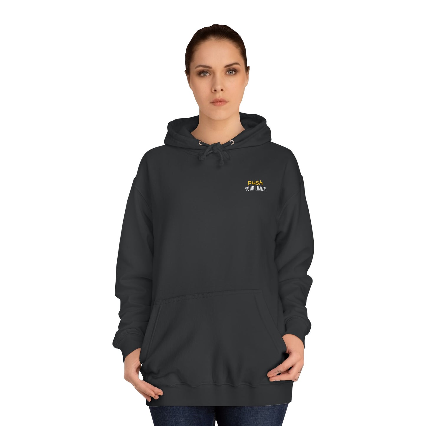 SNRG Unisex Hoodie - Push Your Limits, Sweatshirt, Hooded Jacket, Casual Pullover, Trendy Apparel, Outerwear, Hoodie