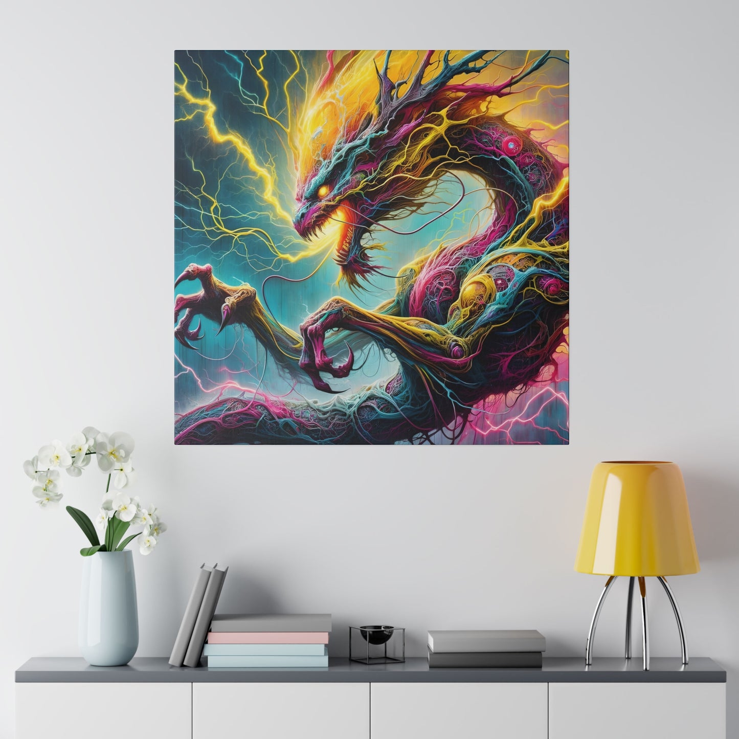 Dragonz Matte Canvas, Stretched, 0.75"