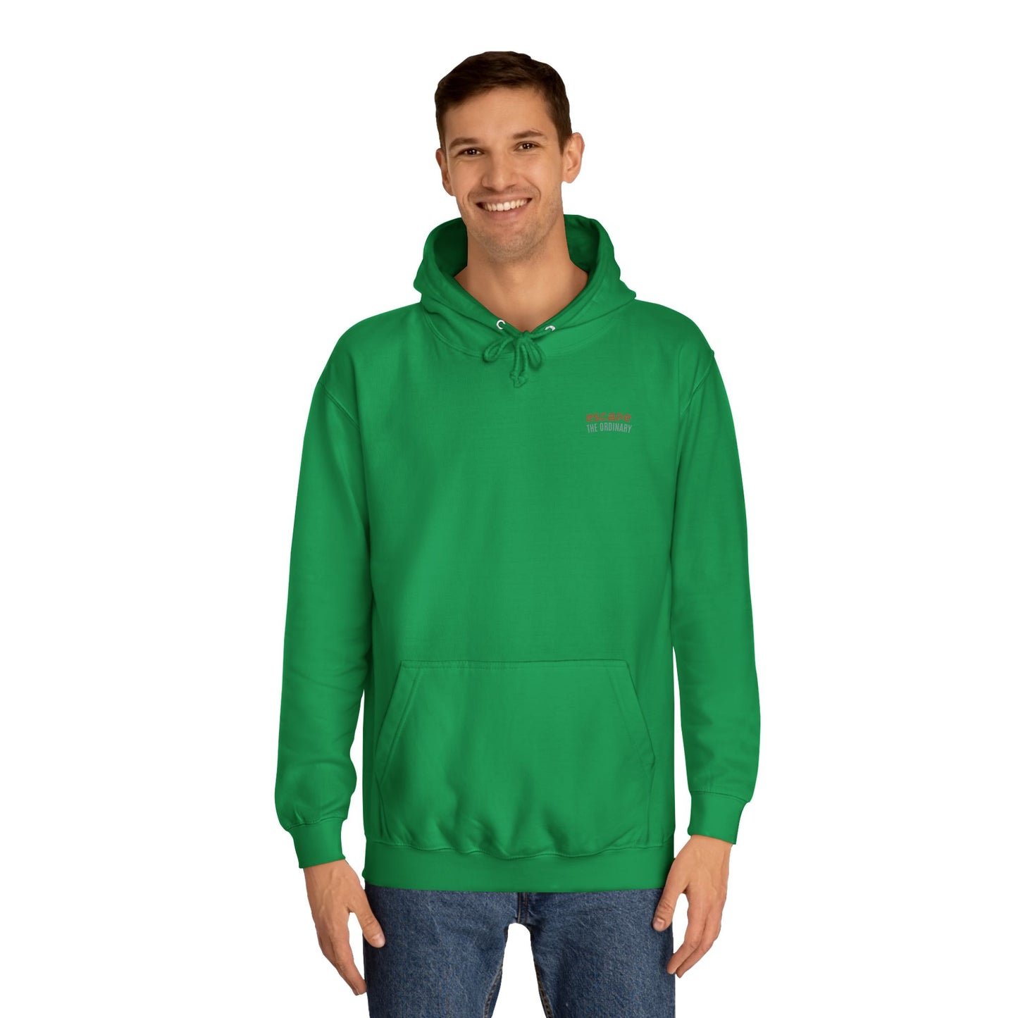 SNRG Unisex Hoodie - Escape The Ordinary, Sweatshirt, Hooded Jacket, Casual Pullover, Trendy Apparel, Outerwear, Hoodie