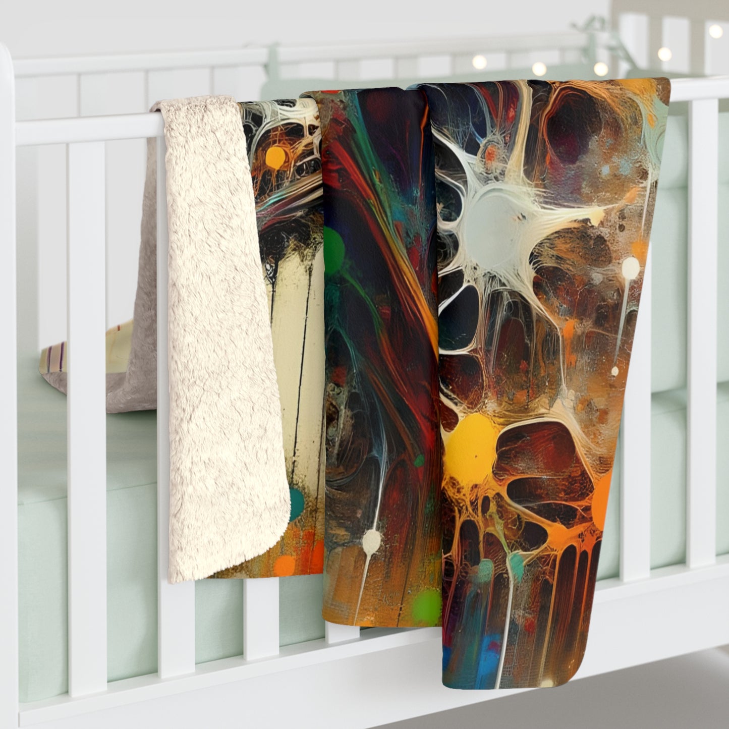 Neural Zombie Sherpa Fleece Blanket