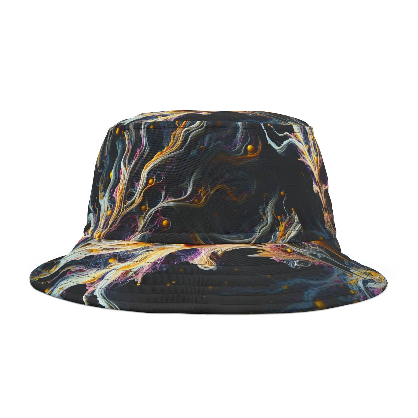 SNRG Abstractz Bucket Hat, Unique Streetwear Cap, Hip Hop Headwear,  Fashion Accessory, Trendy Hat