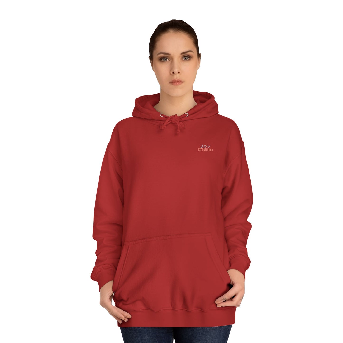SNRG Unisex Hoodie - Defy Expectations, Sweatshirt, Hooded Jacket, Casual Pullover, Trendy Apparel, Outerwear, Hoodie