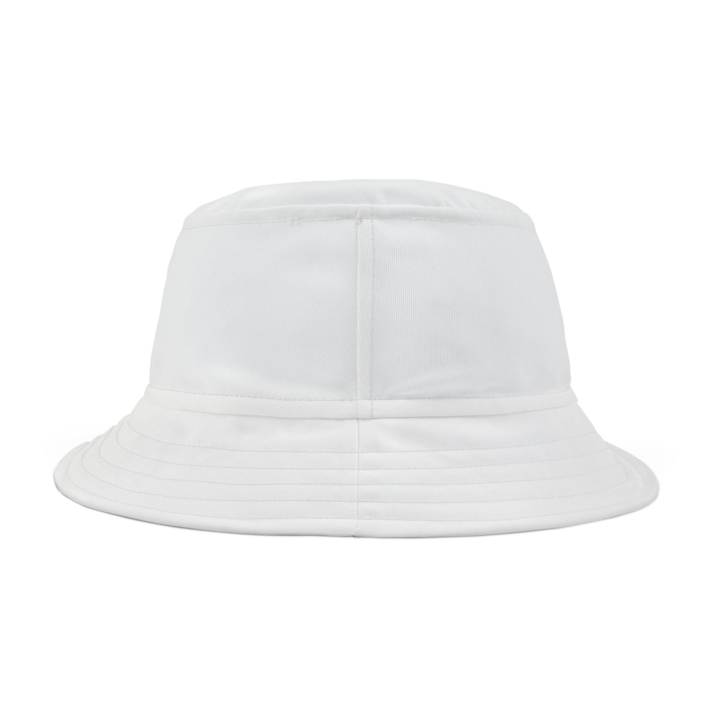 SNRG Bucket Hat, White, Unique Streetwear Cap, Hip Hop Headwear, Trendy Festival Hat, Fashion Accessory