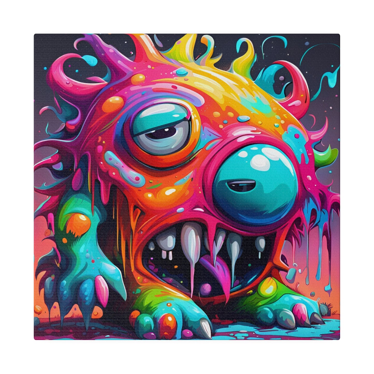 Wacky Splatz Matte Canvas, Stretched, 0.75"