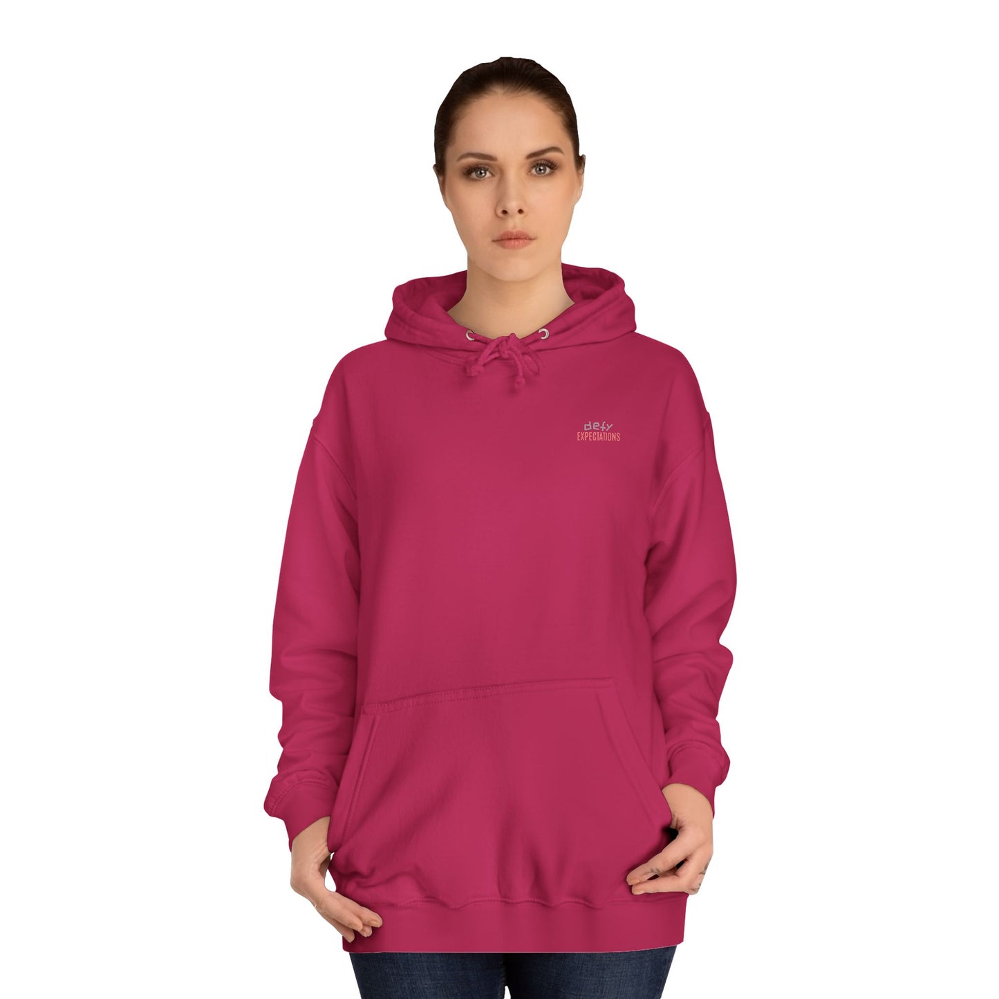 SNRG Unisex Hoodie - Defy Expectations, Sweatshirt, Hooded Jacket, Casual Pullover, Trendy Apparel, Outerwear, Hoodie