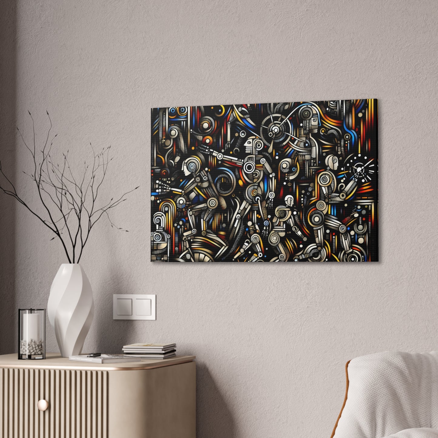 Robotz Canvas Stretched 0.75" Wall Art