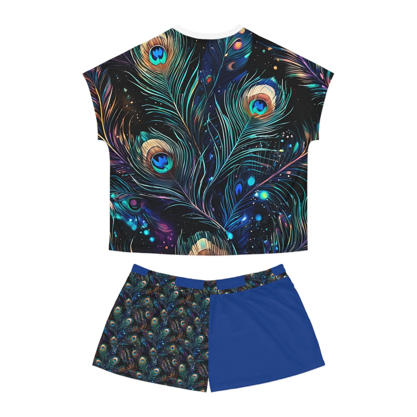 Women's Peacock Short Pajama Set