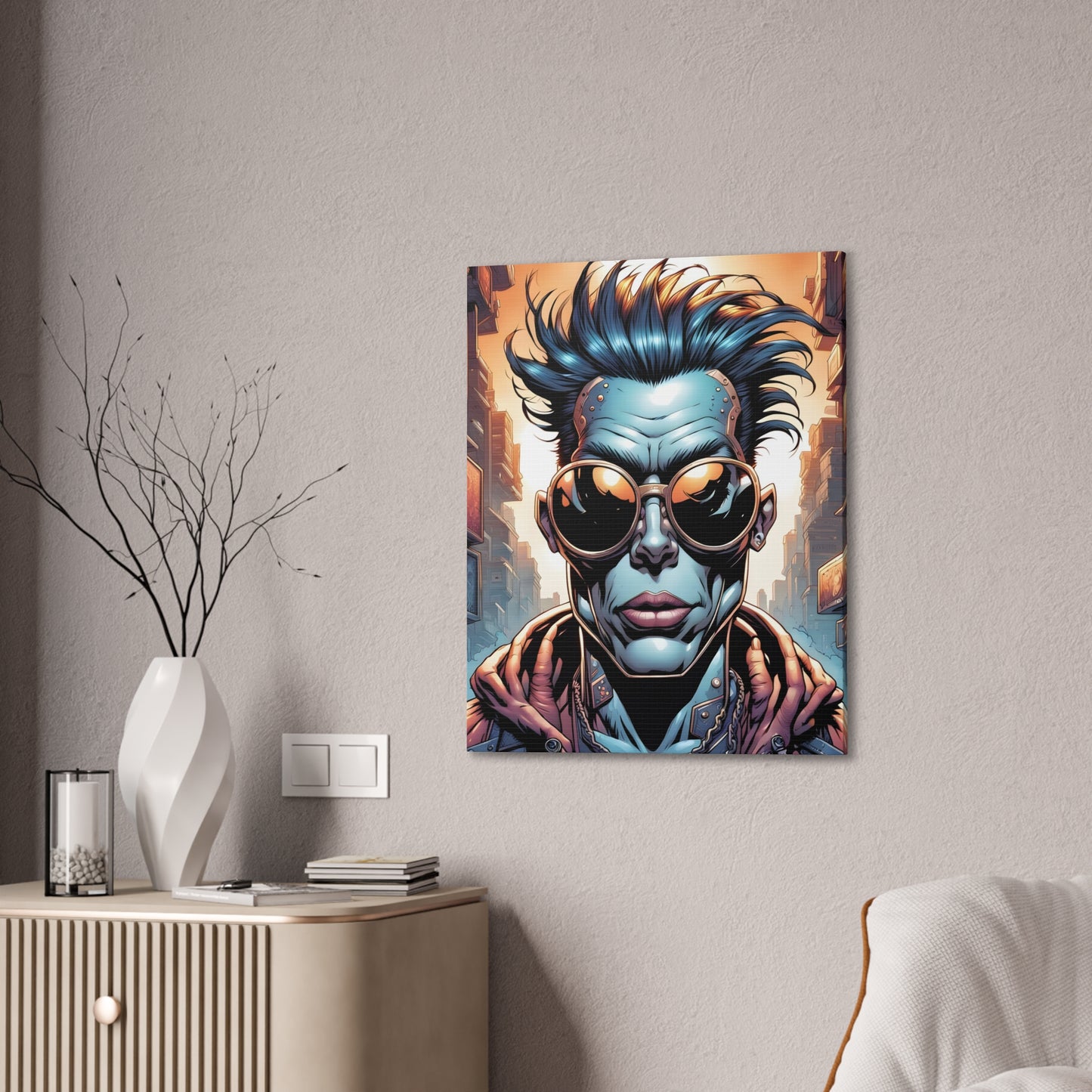 Punkz Canvas Stretched, 0.75"