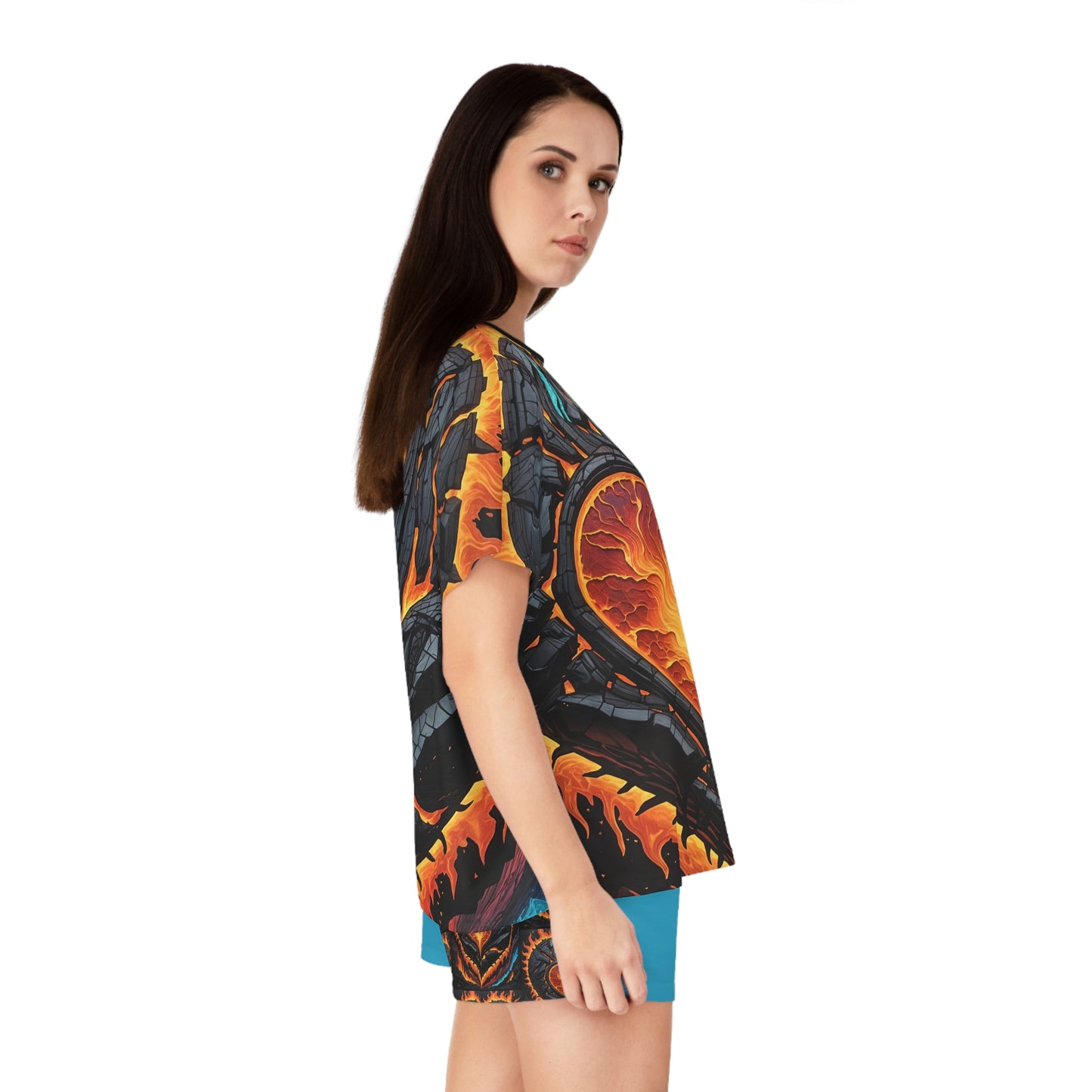 Women's Lava Heartz Short Pajama Set