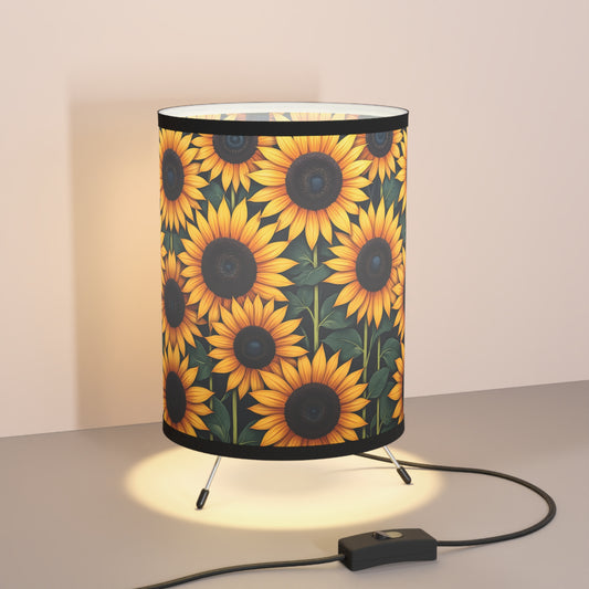 Sunflowerz Tripod Lamp, Perfect for Home Decor, Living Room Lighting, Cabin Vibes, Wildlife Enthusiasts, Unique Gift