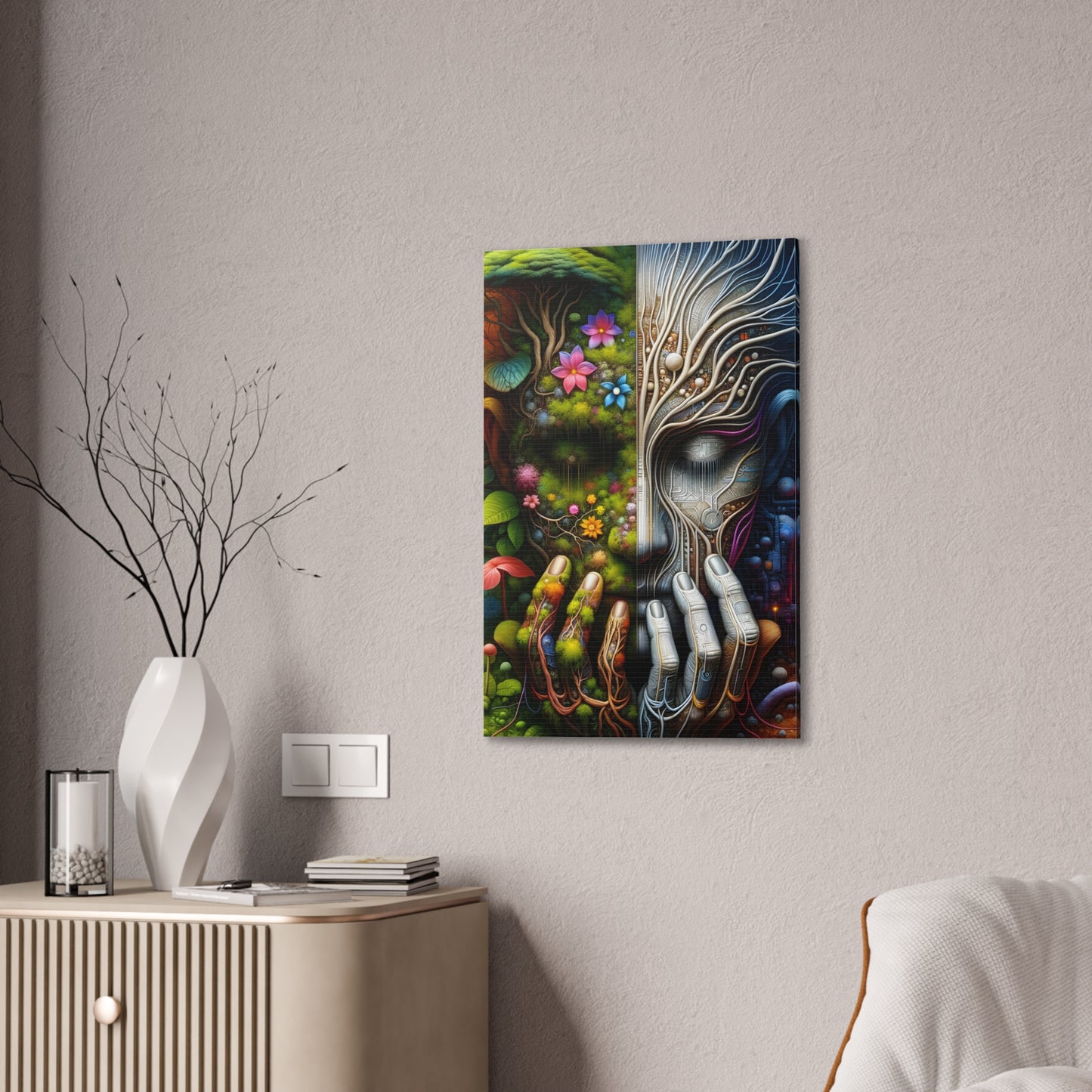 Duality Canvas Art - Stunning Stretched Wall Decor