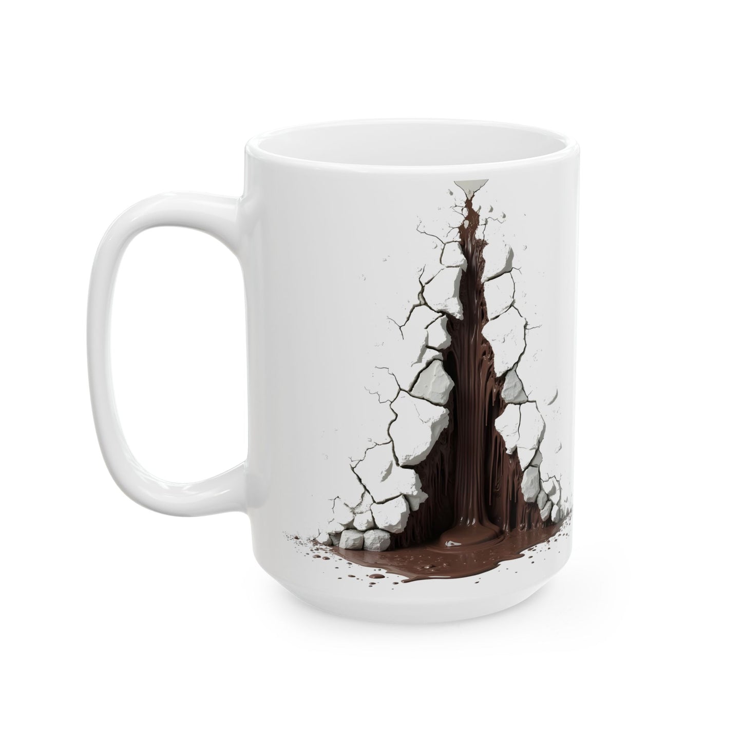 Unique Cracked Ceramic Mug - Home Decor, Coffee Enthusiasts