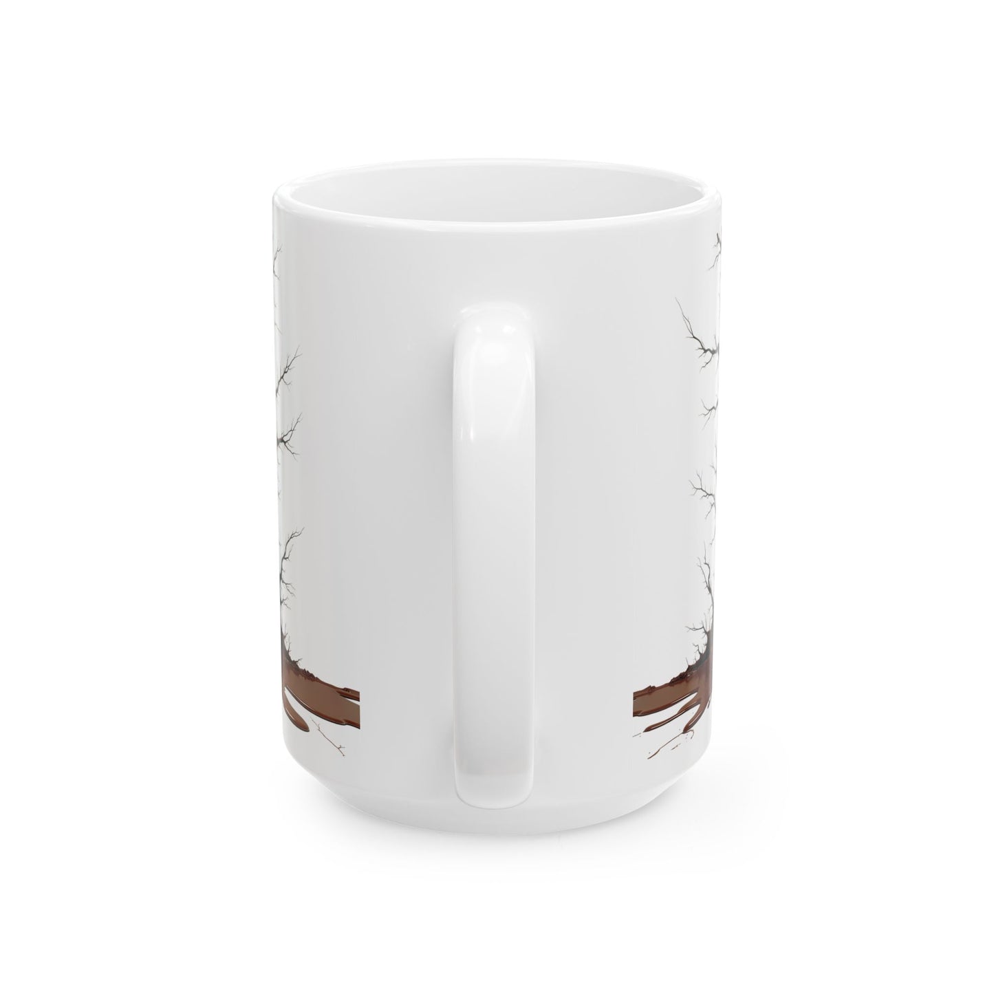 Cracked Ceramic Mug, Eco-Friendly Gift, Coffee Cup, Home Decor, Coffee Lover's Delight