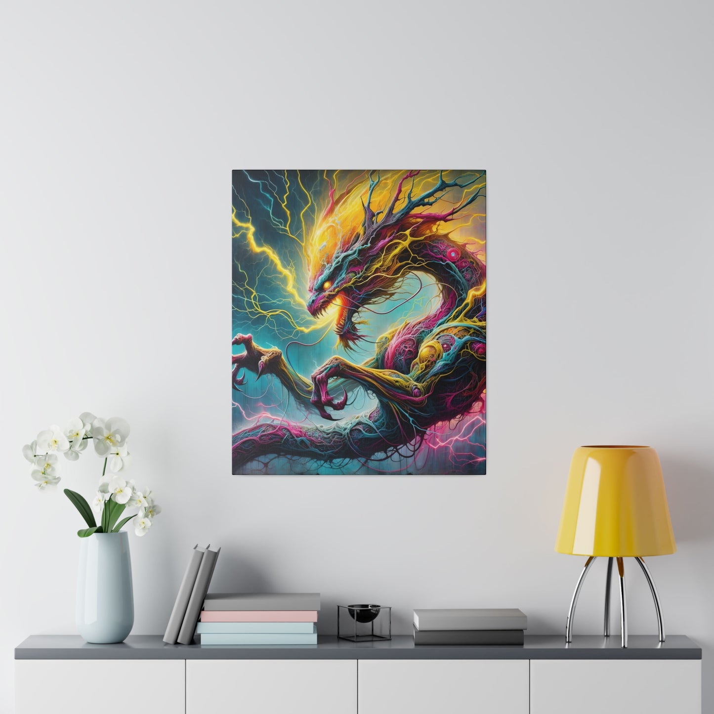 Dragonz Matte Canvas, Stretched, 0.75"