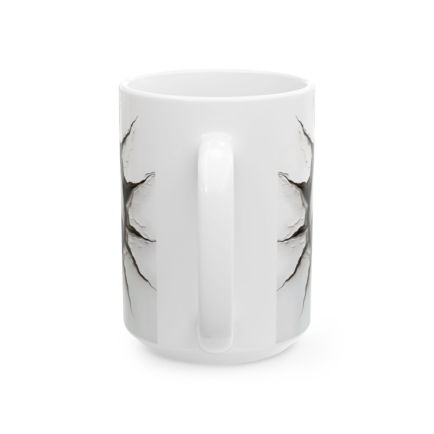 Cracked Soccer Ball Ceramic Mug, Perfect for Sports Fans & Gift for Soccer Enthusiasts