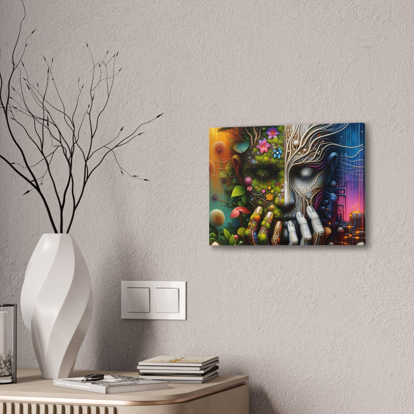 Duality Canvas Art - Stunning Stretched Wall Decor