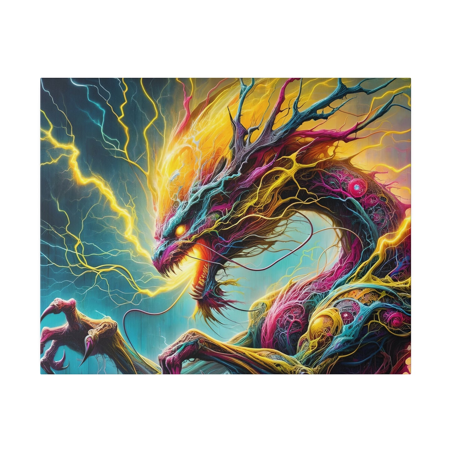 Dragonz Matte Canvas, Stretched, 0.75"