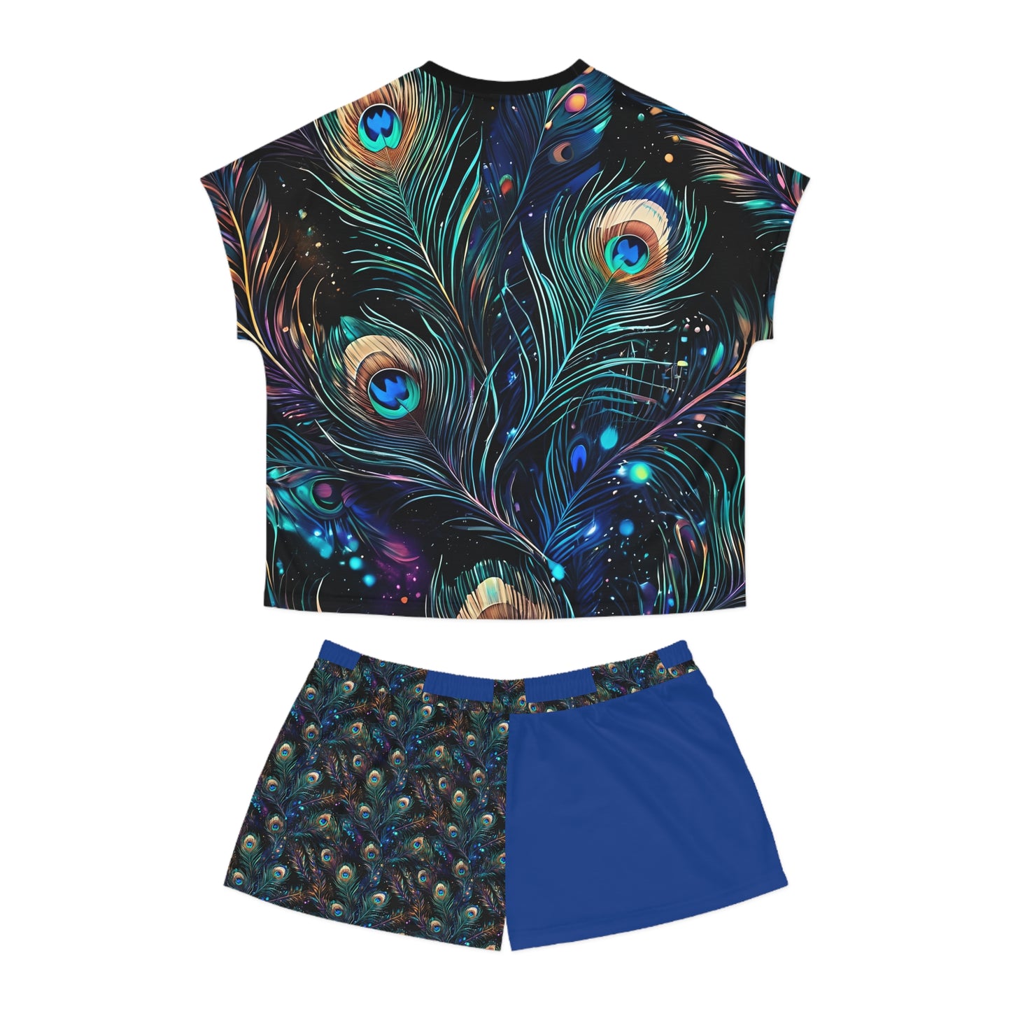 Women's Peacock Short Pajama Set