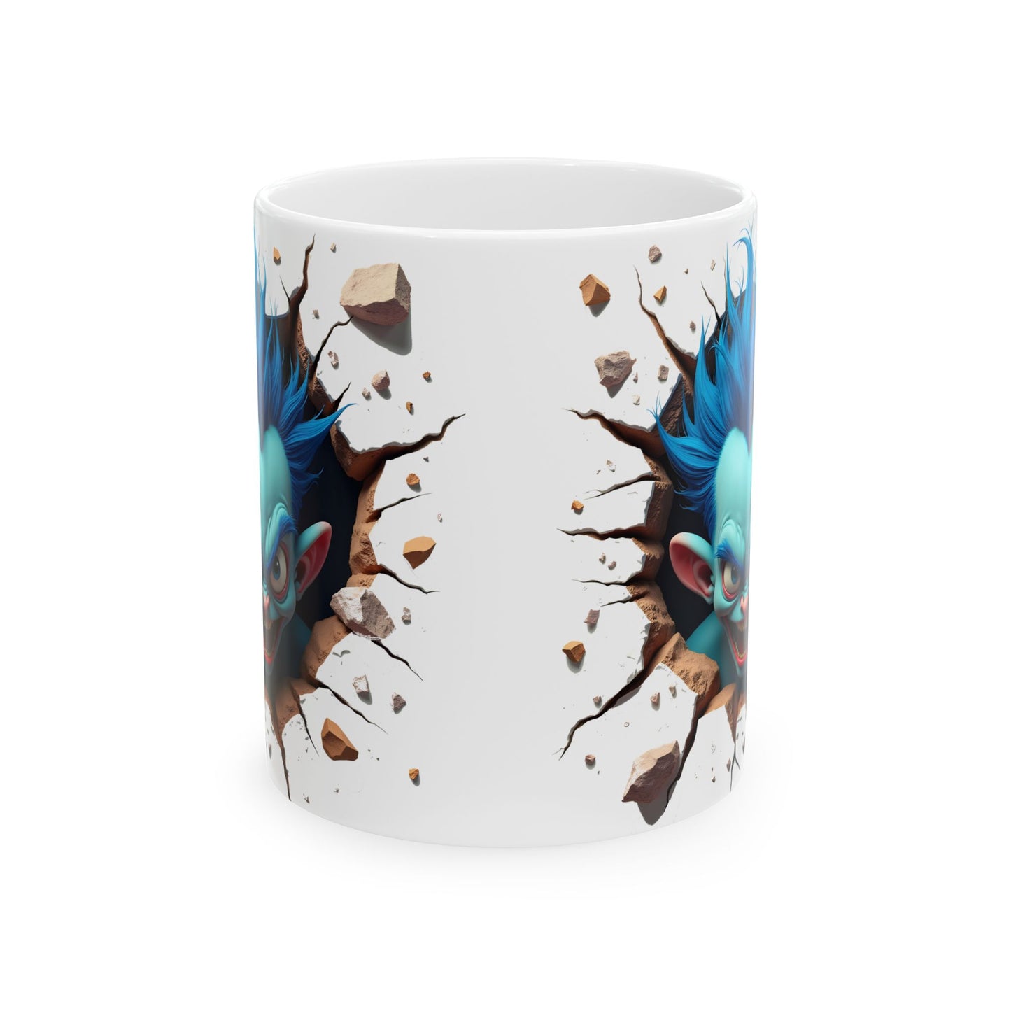 3D Exploding Monster Ceramic Mug - Fun Coffee Cup