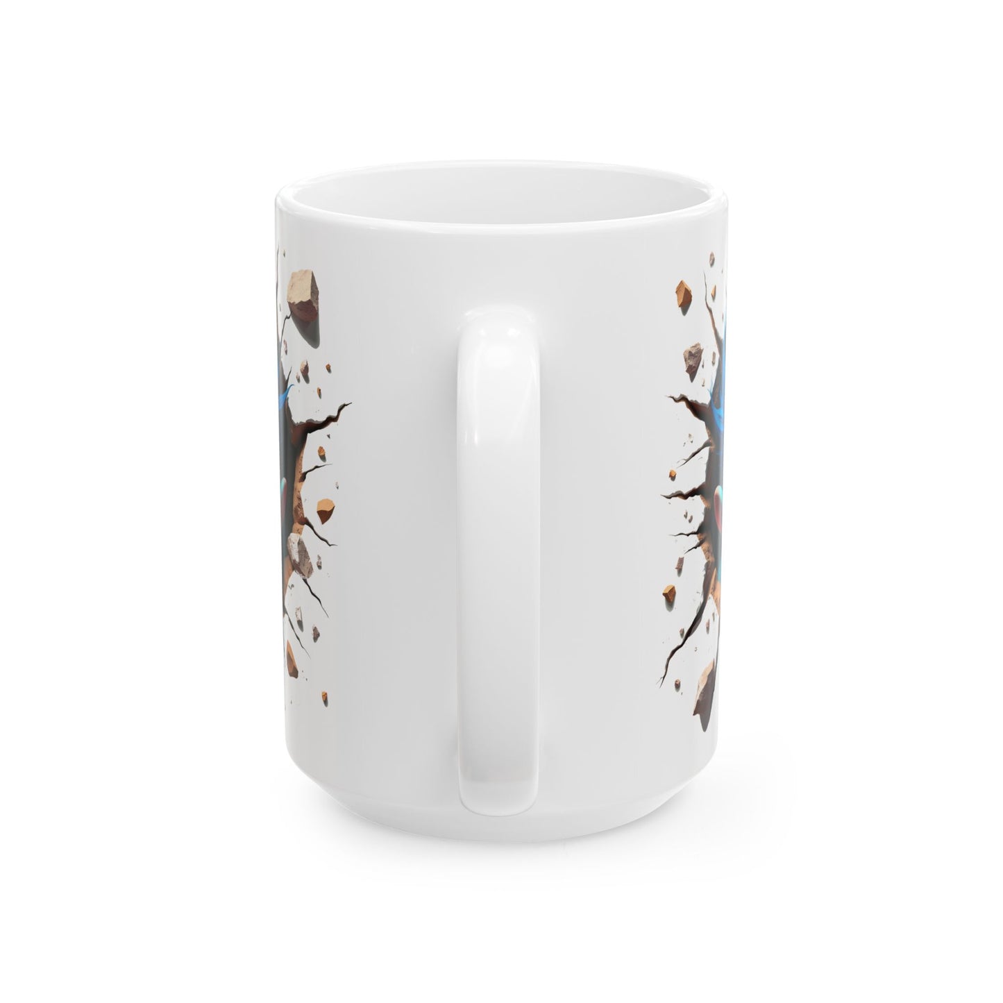 3D Exploding Monster Ceramic Mug - Fun Coffee Cup