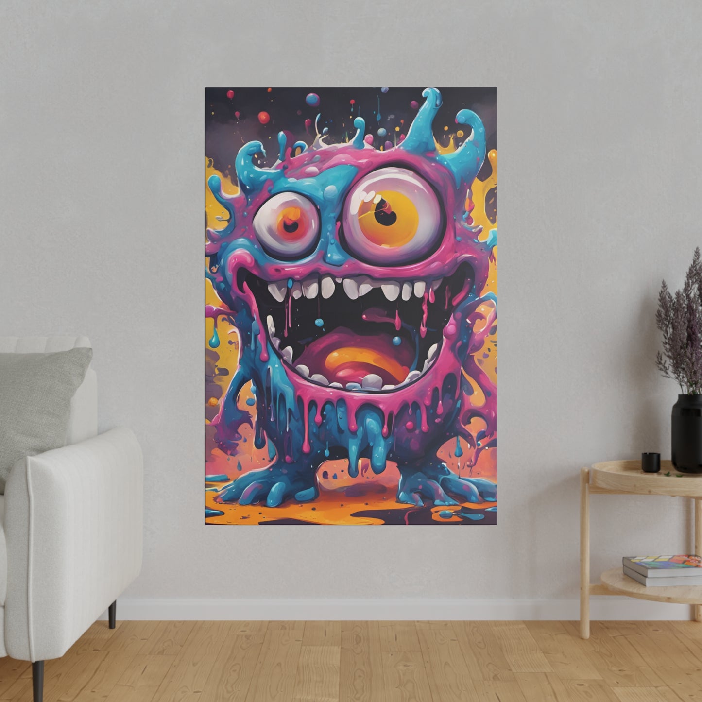 Wacky Splatz Matte Canvas, Stretched, 0.75"