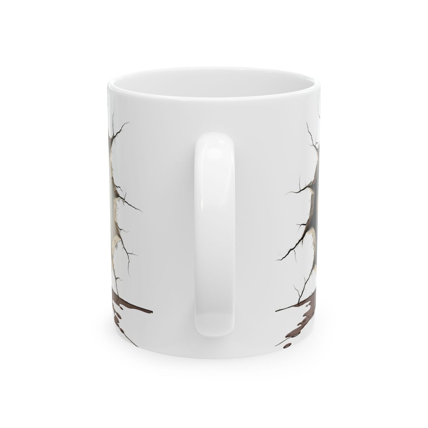 Unique Cracked Ceramic Mug - Perfect Gift for Coffee Lovers, Home Decor, Coffee Enthusiasts