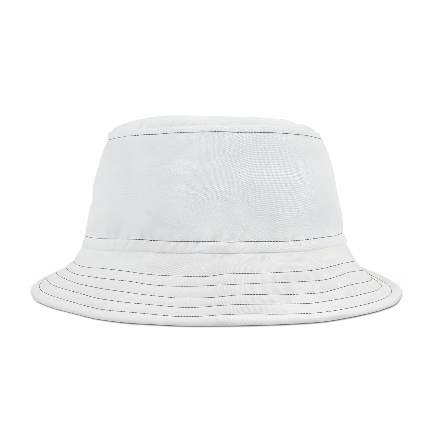 SNRG Bucket Hat, White, Unique Streetwear Cap, Hip Hop Headwear, Trendy Festival Hat, Fashion Accessory