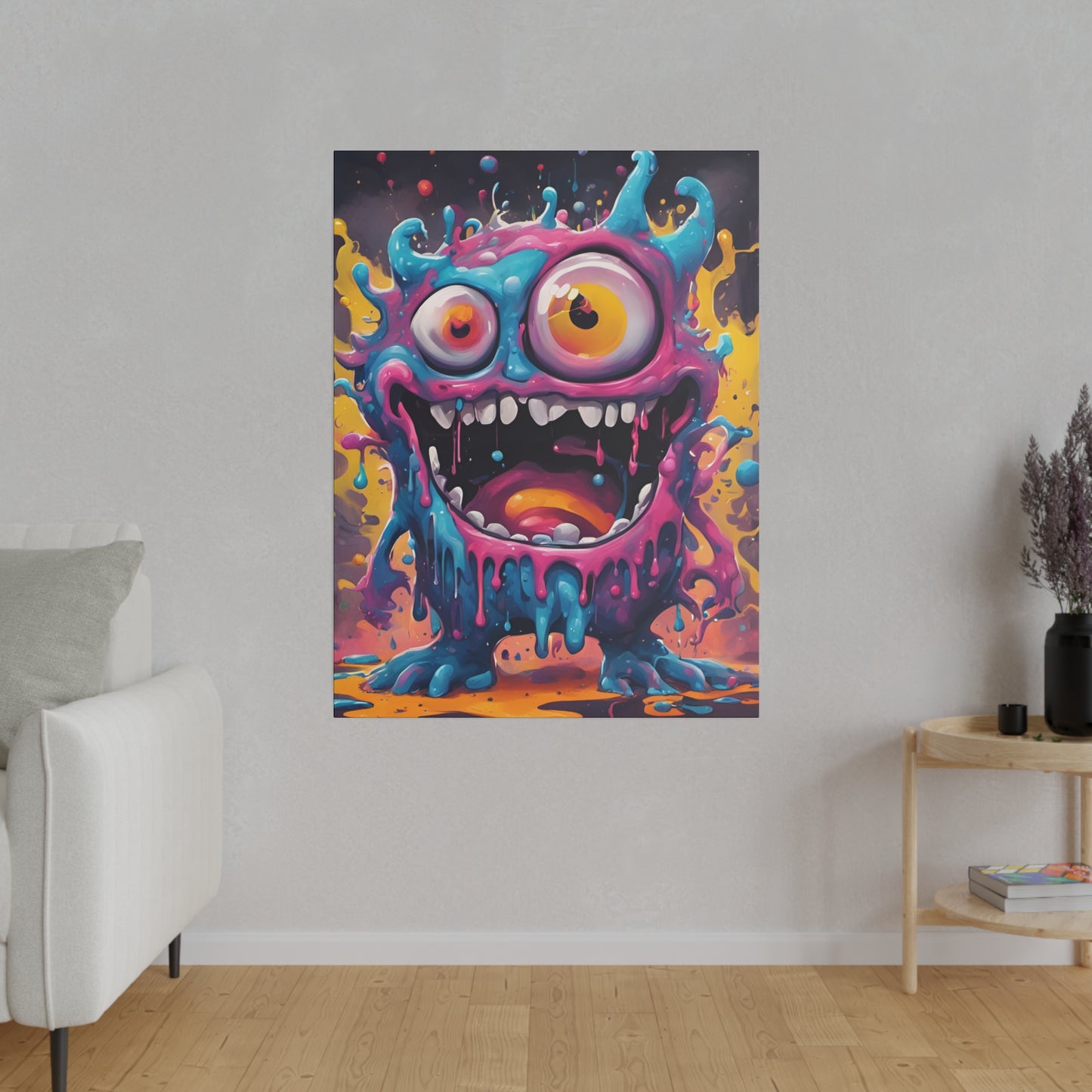 Wacky Splatz Matte Canvas, Stretched, 0.75"