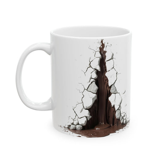 Unique Cracked  Ceramic Mug -  Home Decor, Coffee Enthusiasts