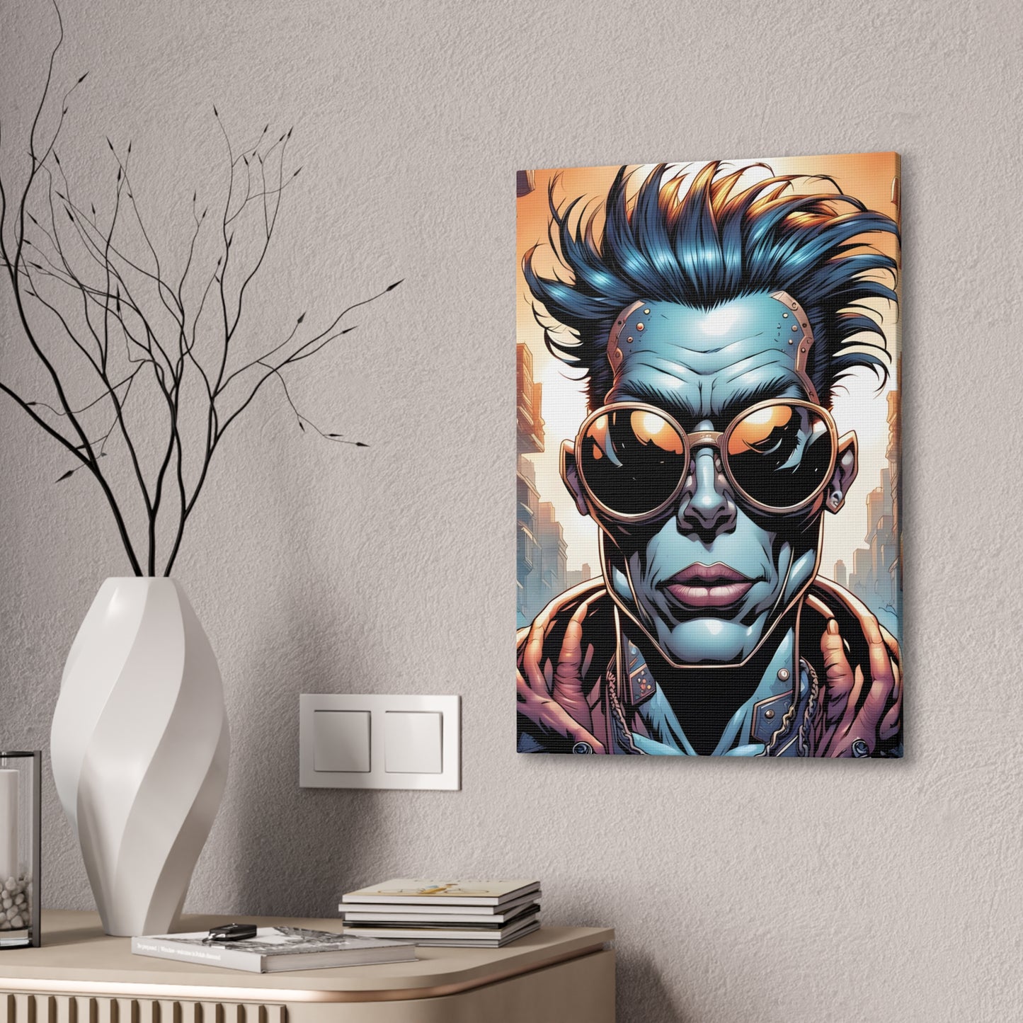 Punkz Canvas Stretched, 0.75"