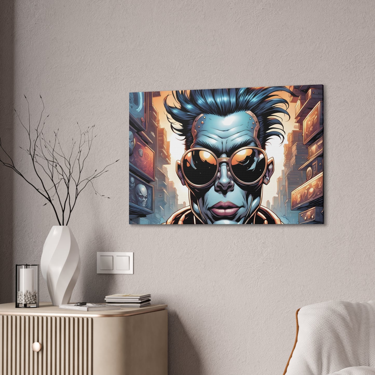 Punkz Canvas Stretched, 0.75"